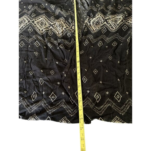 Black & White Patterned Kimono Style Jacket Wrap Shawl Size S/M ANGL - Picture 3 of 8
